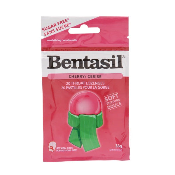 Bentasil Throat Lozenges Cherry 20 Lozenges