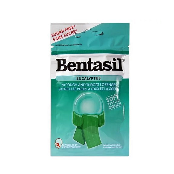 Bentasil Throat Lozenges Eucalyptus 20 Lozenges