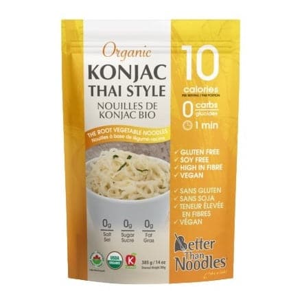 Better Than Noodles Organic Konjac Thai Style Root Vegetable Noodles 385g