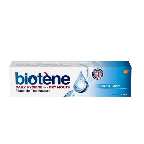 Biotene Daily Hygiene Dry Mouth Fluoride Toothpaste Fresh Mint 100mL
