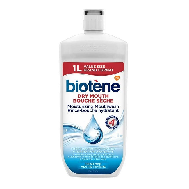 Biotene Dry Mouth Moisturizing Mouthwash Fresh Mint 1L