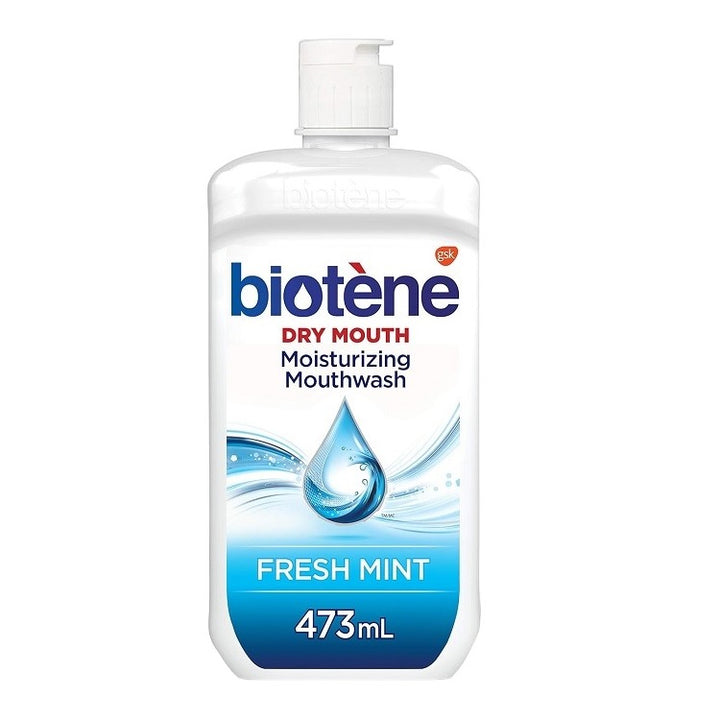 Biotene Dry Mouth Moisturizing Mouthwash Fresh Mint 473mL