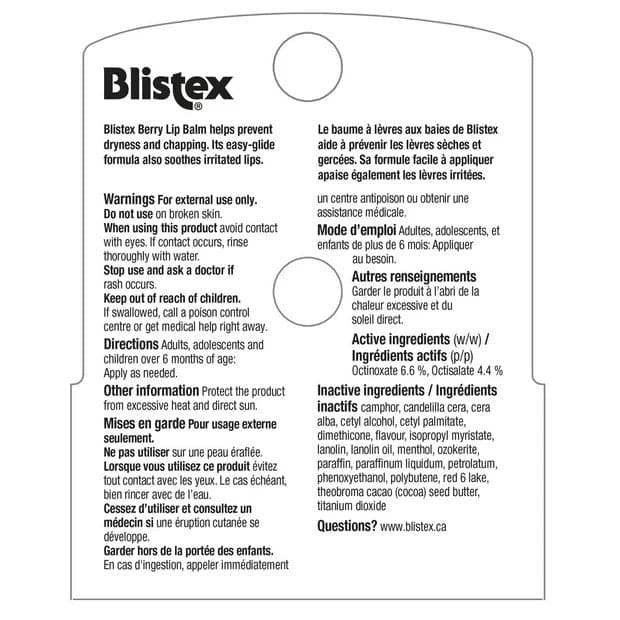 Blistex Berry Lip Balm SPF 15 