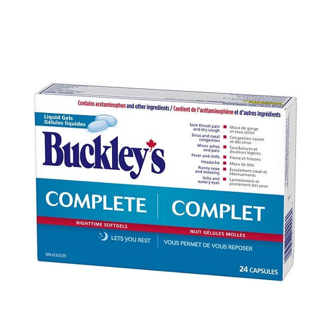 Buckley's Complete Night Time Softgels 24 Gels