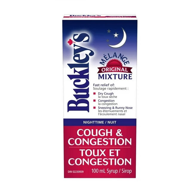 Buckley's Original Mixture Night Time Cough Congestion Syrup 100mL