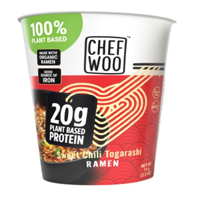 Chef Woo Plant Based Protein Ramen Sweet Chili Togarashi Flavour 71g ...