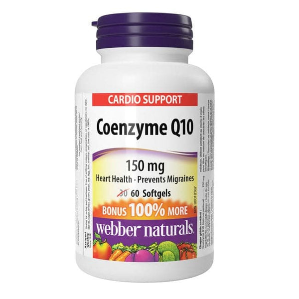 Webber Naturals Coenzyme Q10 150 mg 60 Softgels