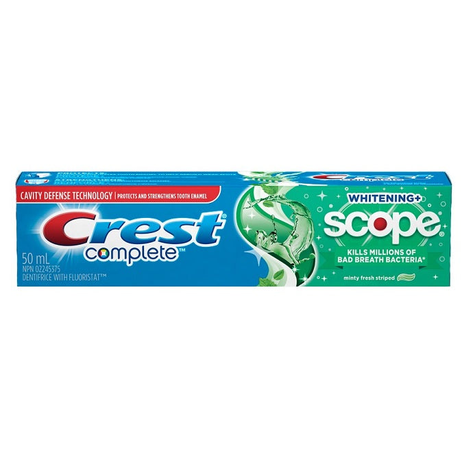 Crest Plus Scope Complete Whitening Toothpaste Minty Fresh 50mL ...