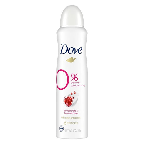 Dove 0% Aluminum Deodorant Spray 113g (Various Scents)