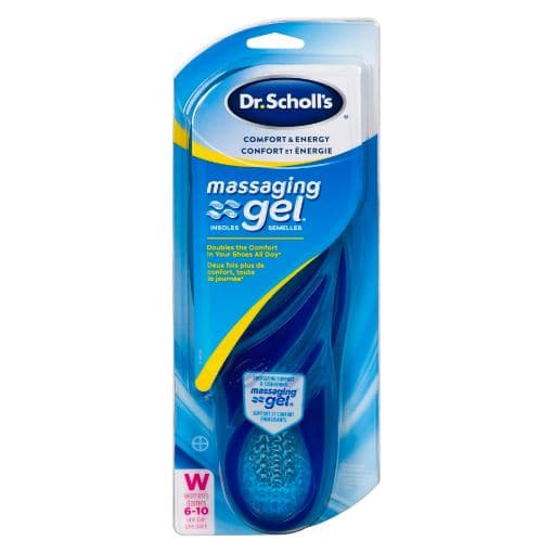 Dr. Scholl's Comfort & Energy Insoles with Massaging Gel ADVANCED 1 Pair - Women's sizes 6-10