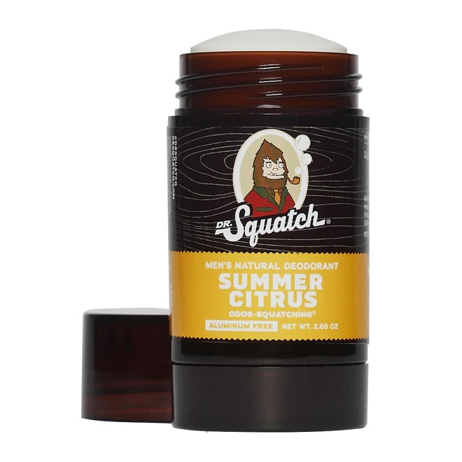 Dr. Squatch Men's Natural Deodorant Summer Citrus 2.65oz 