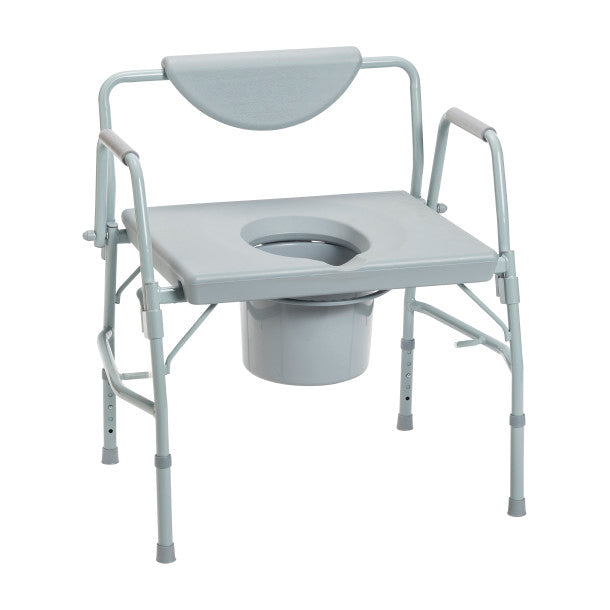 Drive Medical Bariatric Drop Arm Bedside Commode Chair