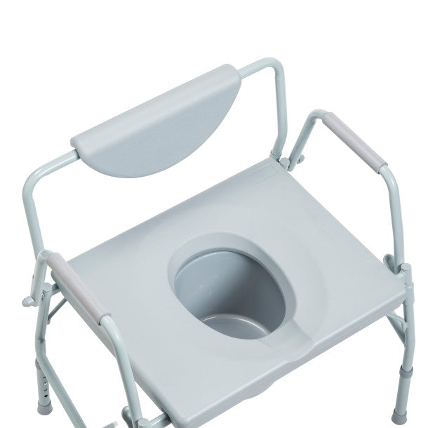 Drive Medical Bariatric Drop Arm Bedside Commode Chair