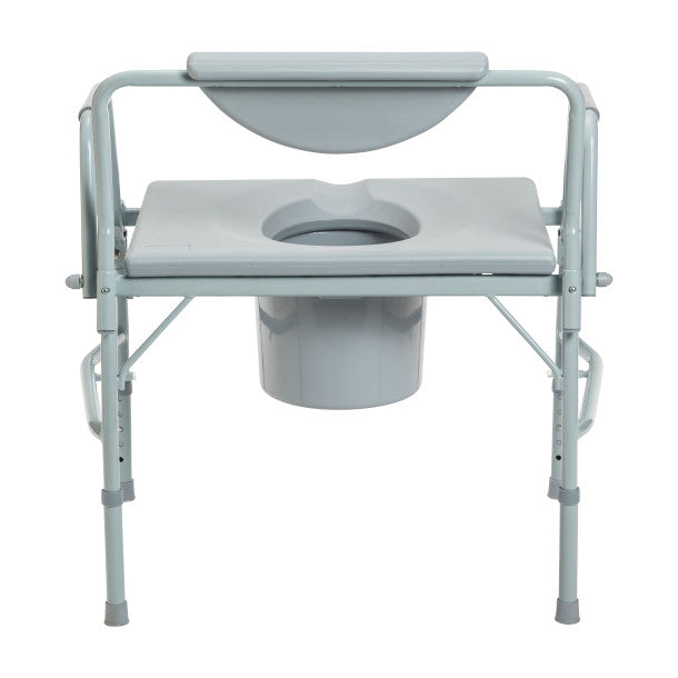 Drive Medical Bariatric Drop Arm Bedside Commode Chair