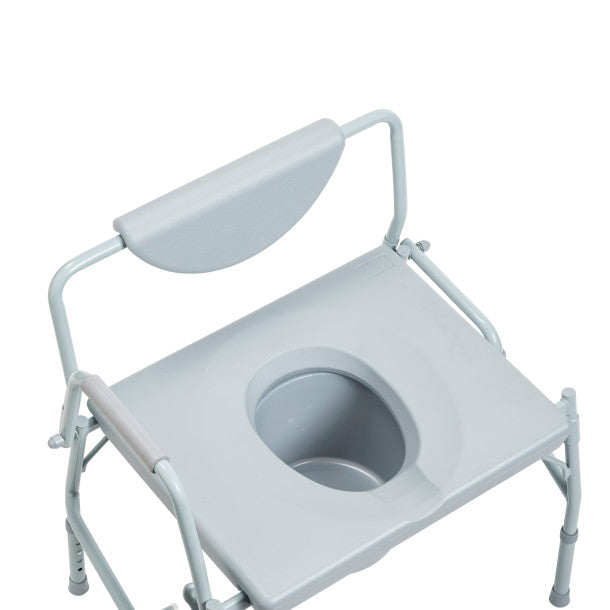 Drive Medical Bariatric Drop Arm Bedside Commode Chair