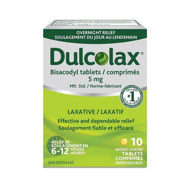 Dulcolax Bisacodyl 5mg Laxative Tablets