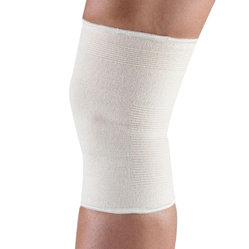 Airway Surgical OTC Elastic Slip-On Knee Support White - Halohealthcare