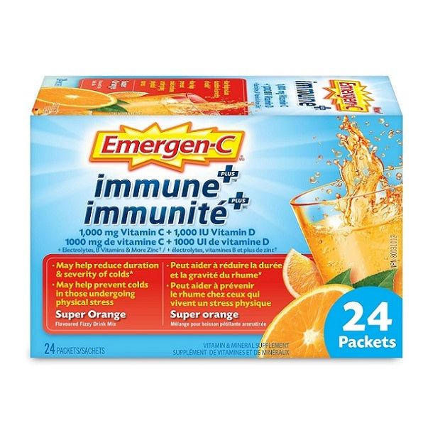 Imune Plus Boost Health: Emergen-C Immune Plus Super Orange Packets