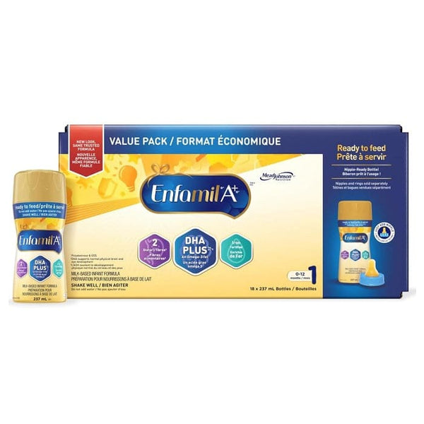 Enfamil A+ Infant Formula DHA Omega-3 Ready to Feed 18x237mL