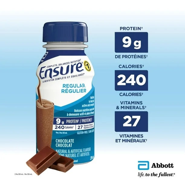 Ensure Regular Nutrition Chocolate Shake 6 pack of 235mL