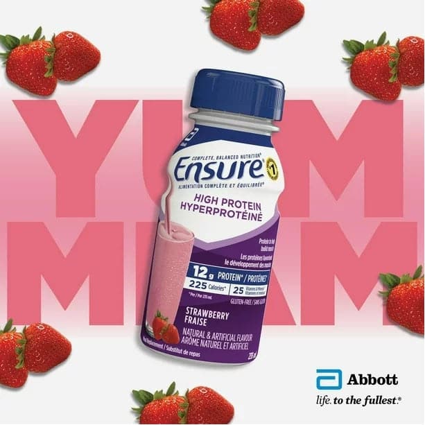 Ensure High Protein Strawberry Nutrition Shake 235mL