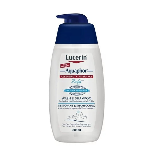 Eucerin Aquaphor Baby Wash & Shampoo 500mL