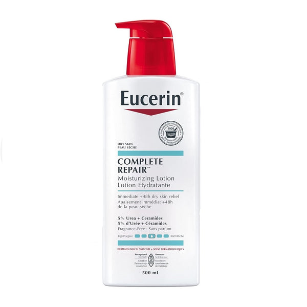 Eucerin COMPLETE REPAIR Moisturizing 5% Urea Lotion 48h Dry Skin Relief 500mL
