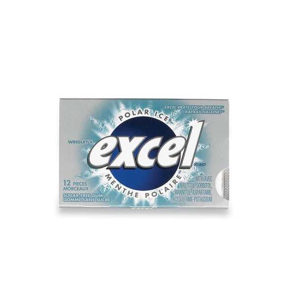 Excel Sugar-Free Chewing Gum 12x12 Pieces Polar Ice