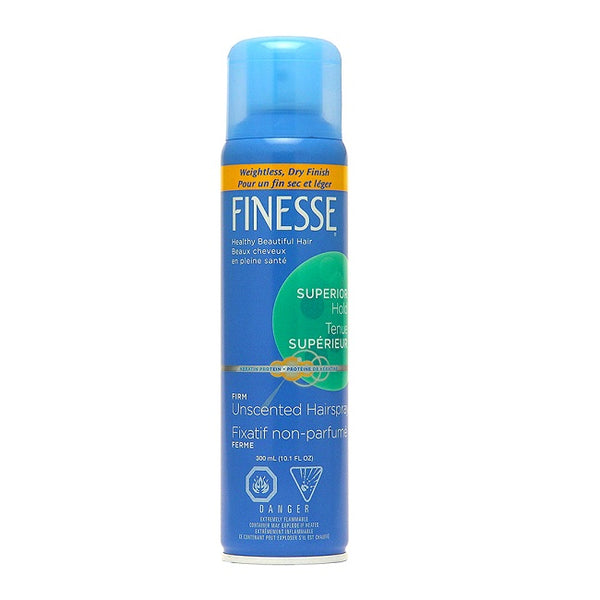 Finesse Superior Hold Firm Unscented Hairspray 300mL