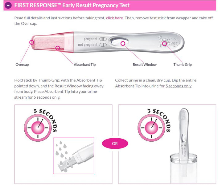 FIRST RESPONSE™ Early Result Pregnancy Test