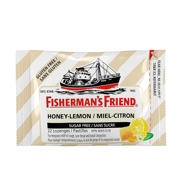 Fisherman's Friend Honey Lemon Sugar Free Lozenges 22 Lozenges