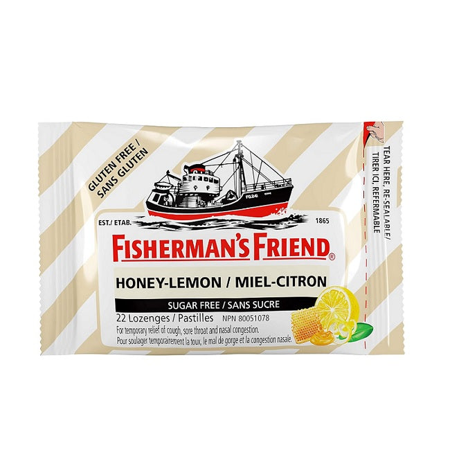 Fisherman's Friend Honey Lemon Sugar Free Lozenges 22 Lozenges