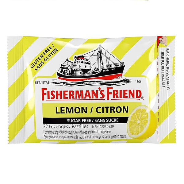 Fisherman's Friend Lemon Sugar Free Lozenges -22 Lozenges