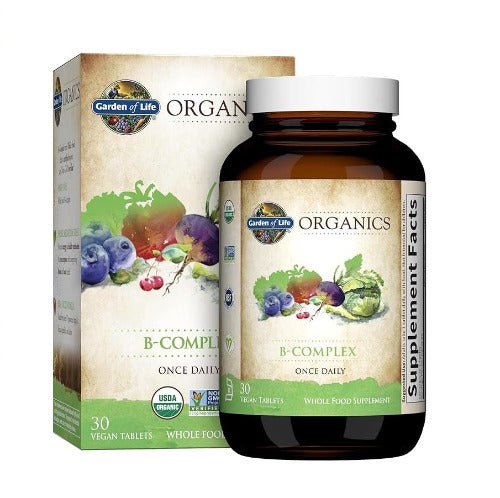 Garden of Life Organics B Complex Once Daily - 30 Veg Tablets