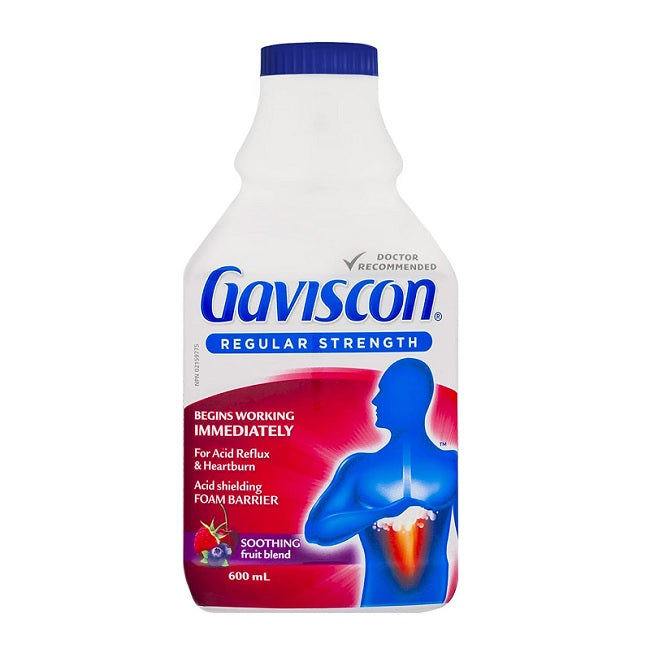 Gaviscon Regular Strength Soothing Liquid Fruit Blend  600mL