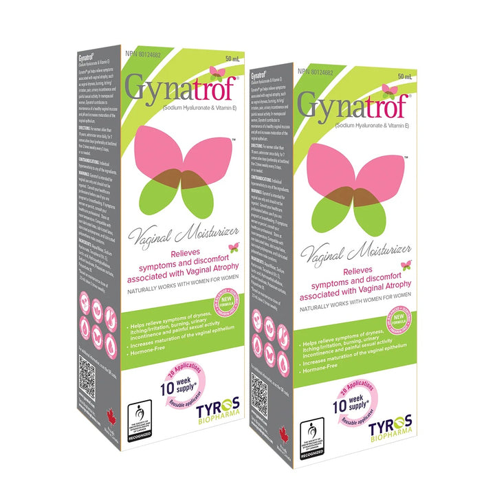 Gynatrof Natural Vaginal Moisturizer 2-Pack