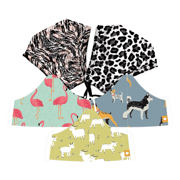 Reusable Mask Animal Designs Bundle