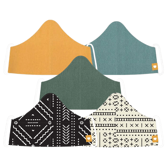 Variety Pack: Reusable Masks | Neutral & Patterned