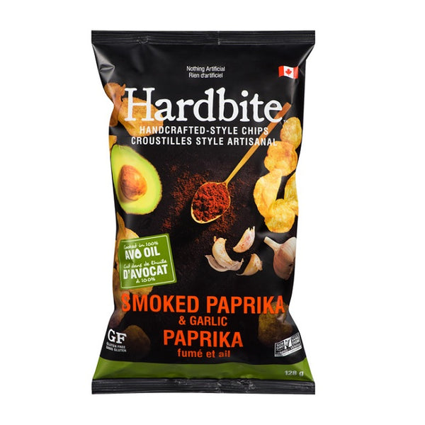 Hardbite Handcrafted Style Chips Smoked Paprika & Garlic 12 x 128g