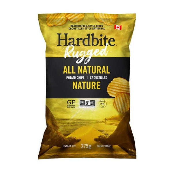 Hardbite Rugged All Natural Potato Chips 12 x 275g