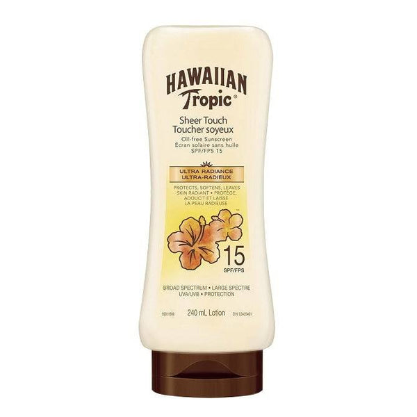 Hawaiian Tropic Sheer Touch Oil-Free Sunscreen Lotion Ultra Radiance SPF 15 240 mL