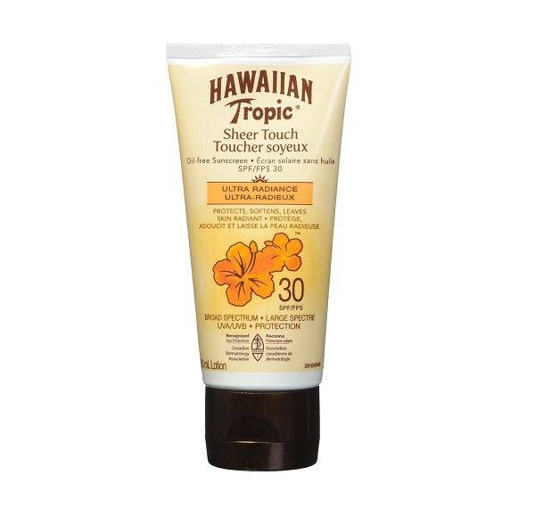 Hawaiian Tropic Sheer Touch Oil Free Sunscreen Ultra Radiance SPF 30 90mL