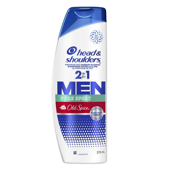 Head & Shoulders Old Spice Men Shampoo Pure Sport 2-In-1 (Various Sizes)