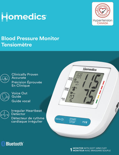 HoMedics Arm Blood Pressure Monitor With Voice Guidance