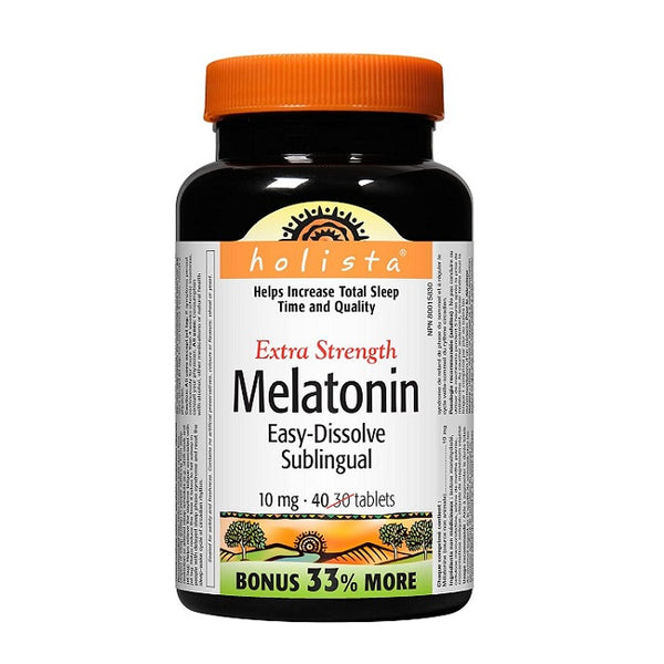 Holista Extra Strength Melatonin 10 mg Easy Dissolve 40 Tablets