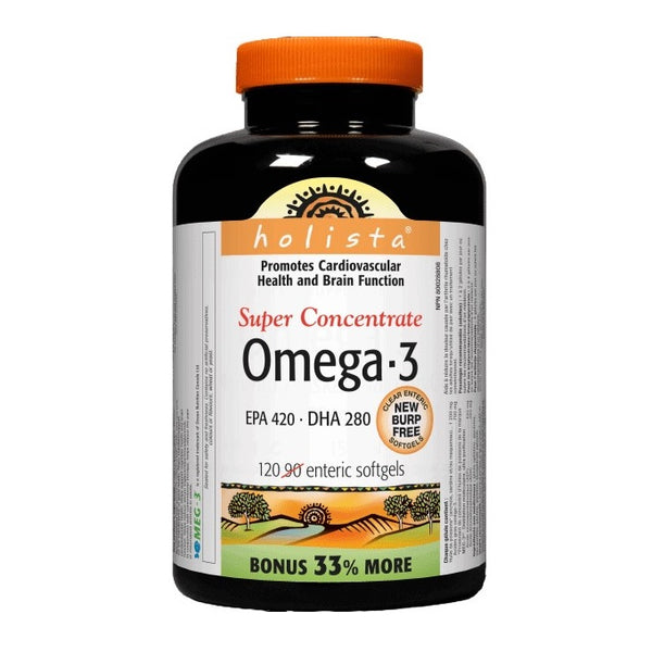 Holista Omega 3 EPA 420 DHA 280 Softgels 120 Enteric Softgels (Discontinued)