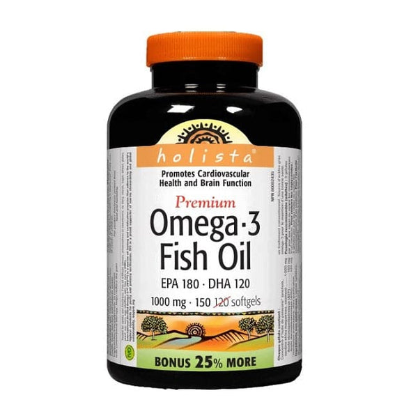 Holista Omega 3 Fish Oil 1000mg 150 Softgels