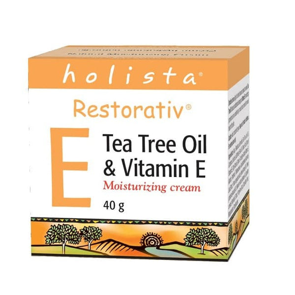 Holista Restorativ Tea Tree Oil & Vitamin E Moisturizing Cream 40g - HaloHealthcare.com