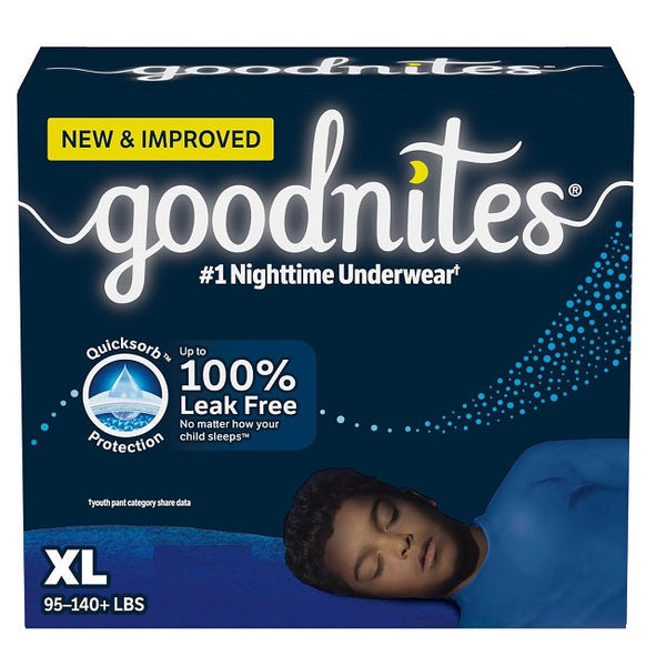 Huggies Goodnites Boys Nighttime Underwear Extra Large 34 Count