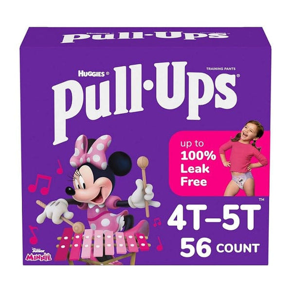 Huggies Pull Ups Training Pants Girls Extra Large 4T-5T 56 Count